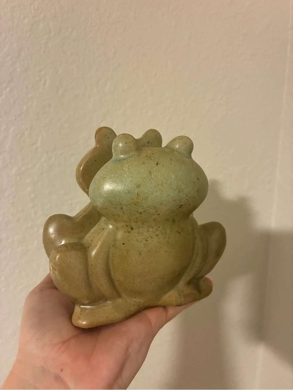 Green Ceramic Frog Figurine Napkin Holder - Decorative Home Accent